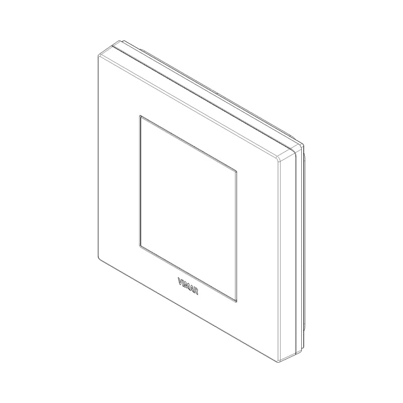 Водоустойчив лицев панел с монтажна рамка винт 2M IP55 White  - VIMAR LINEA 30932.00