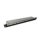 Панел 19" 1U 24XRJ45, празен SX24M-0-STP-BK-UNI-N - Solarix 24000100