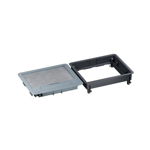 Подова ревизионна кутия пластмаса в двоен под 12/18M празна 241x286 mm - Legrand Floor box 080707