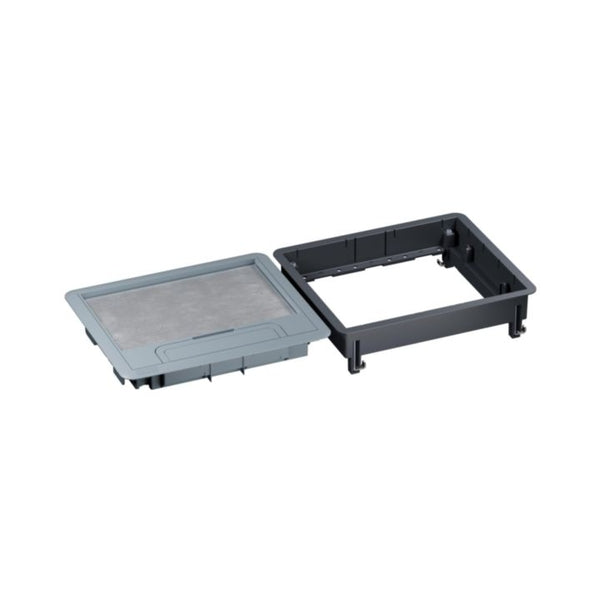 Подова ревизионна кутия пластмаса в двоен под 12/18M празна 241x286 mm - Legrand Floor box 080707