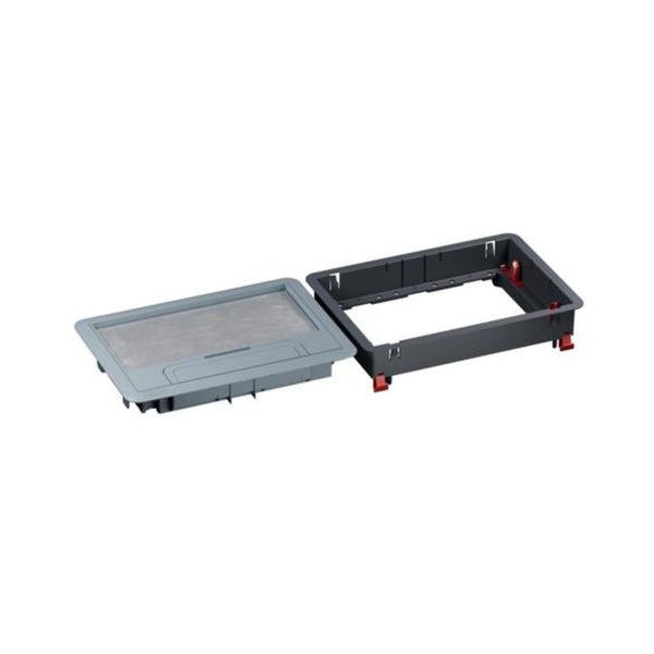 Подова ревизионна кутия пластмаса за бетонен под 8/12M празна 203x286mm - Legrand Floor box 080715