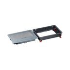 Подова ревизионна кутия пластмаса за бетонен под 8/12M празна 203x286mm - Legrand Floor box 080715