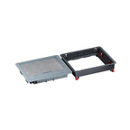 Подова ревизионна кутия пластмаса за бетонен под 12/18M празна 241x286 mm - Legrand Floor box 080716