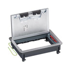 Подова ревизионна кутия метална в двоен под 8/12M празна 203x286mm - Legrand Floor box 080724