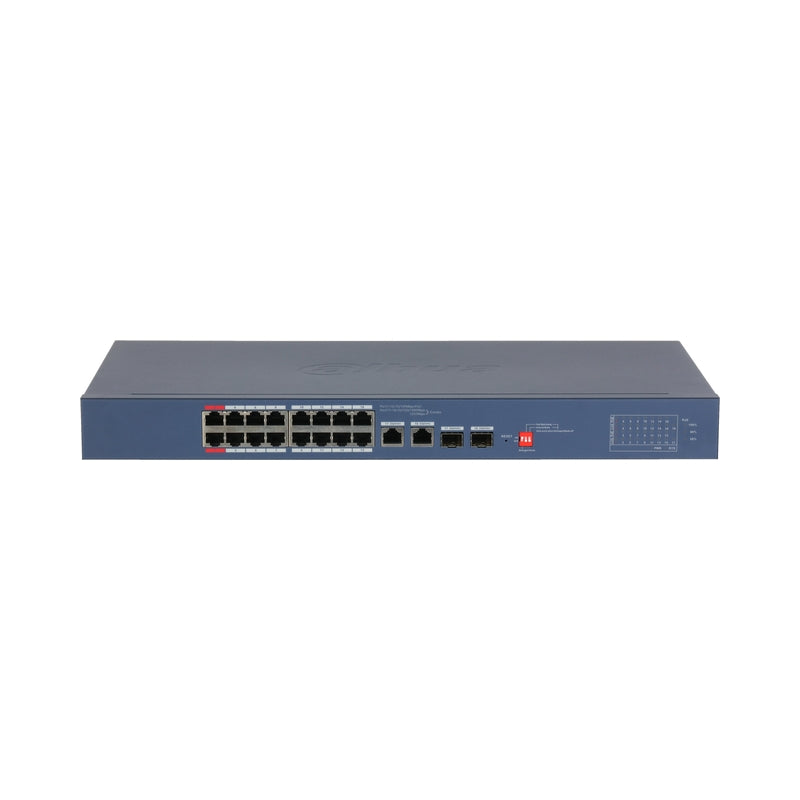 18-Port Cloud Managed Desktop Switch with 16-Port PoE - DAHUA CS421...