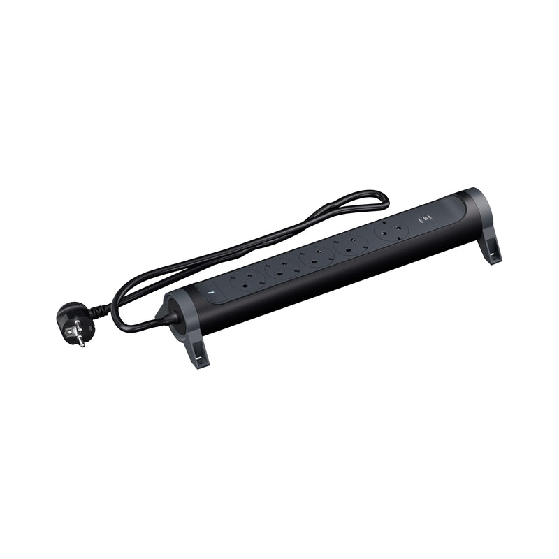 Разклонител 3x 2P+E Шуко и 2x USB тип C 20W Power Delivery с кабел...