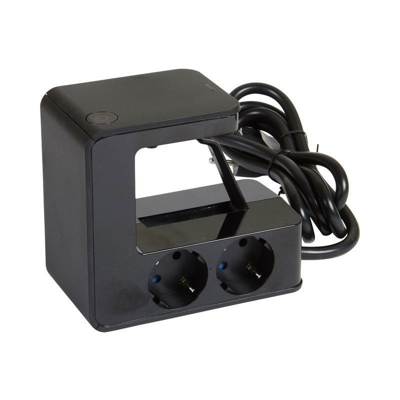 Разклонител 4x 2P+E Шуко и 2x USB тип A 17W с кабел 1.5 m Черен U-P...