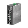 10-Port Gigabit Industrial Easy Managed Switch with 6-Port PoE+ and...