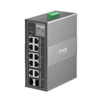 10-Port Gigabit Industrial Easy Managed Switch with 6-Port PoE+ and...