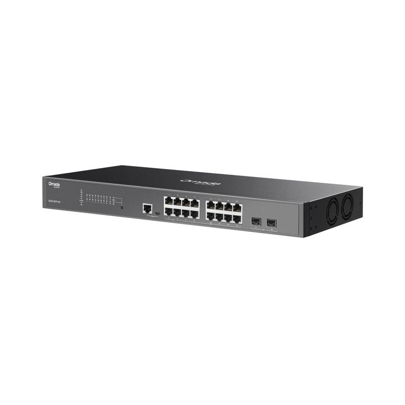 18-портов L2+ управляем суич 16×2.5G, 2×10GE SFP+, PoE++ - Omada by TP-Link SG3218XP-M2