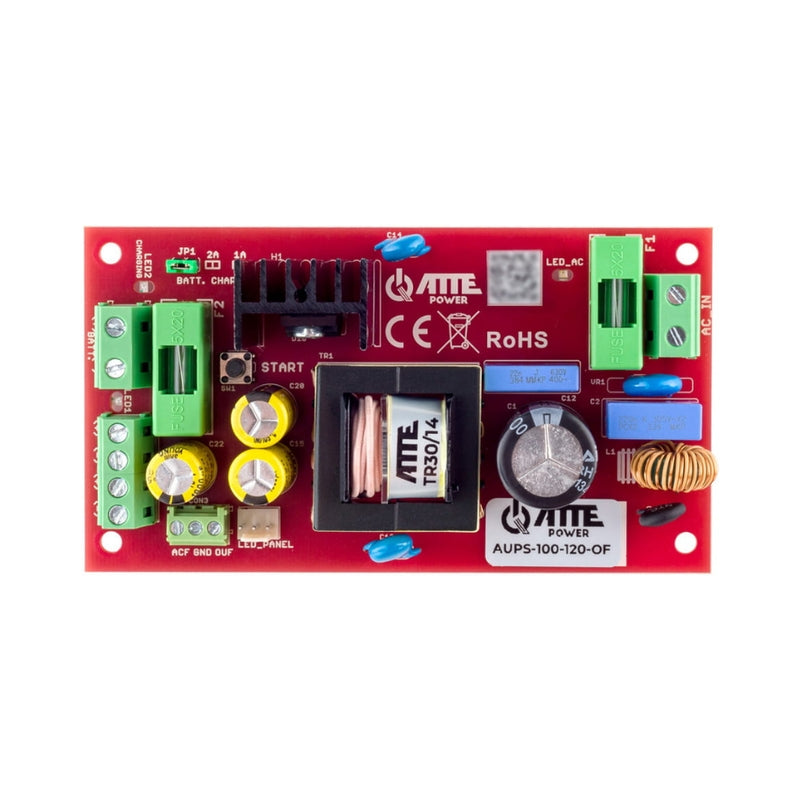 Импулсно захранване 12V 8A 100W с UPS функция 12V 7/18Ah - ATTE Power AUPS-100-120-OF