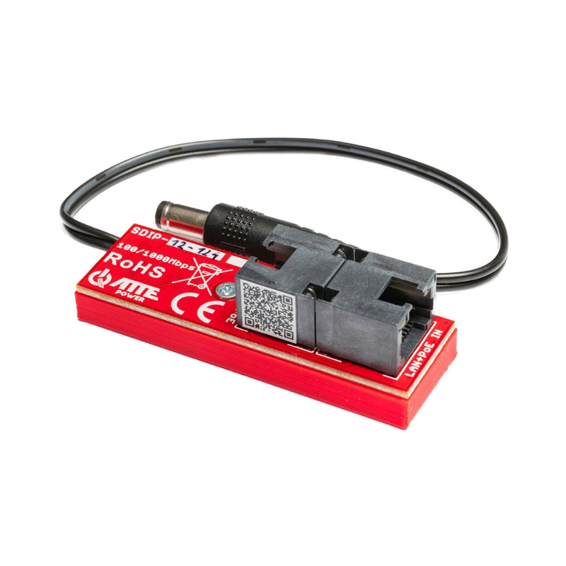 Gigabit PoE адаптер понижаващ напрежението до 12V 1A - ATTE Power SDIP-12-124