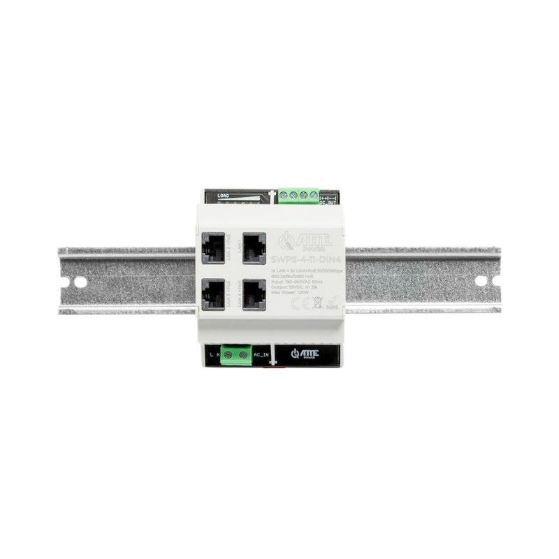 3 PoE порта, 1 UpLink порт - ATTE Power SWPS-4-11-DIN4