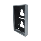 Рамка 2M ULTRA цвят Алуминий. Открит монтаж с конзола. 110x198x35mm - Comelit UT9172