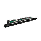 Панел 19" 1U 24xRJ45 cat. 5e UTP - Solarix SX24L-5E-UTP-BK-N