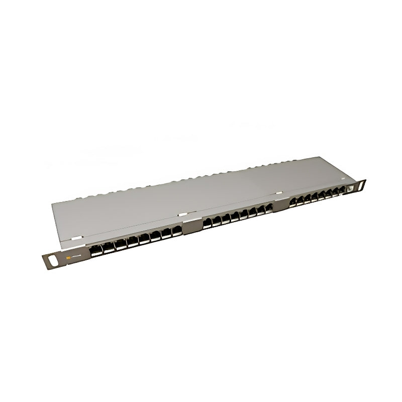 Панел 19" 0.5U 24xRJ45 cat. 5e STP - Solarix SX24HD-5E-STP-SL