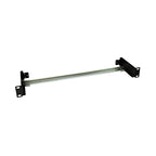 DIN шина с държач за 19" шкаф 1U Черен - Solarix RAIL-1U-DIN