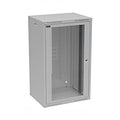 Шкаф стенен GrandN DUO 20U Сив RAL 7035 стъклена врата - Solarix Gr...