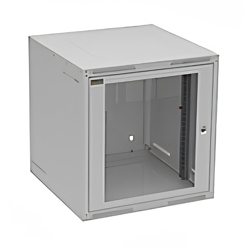 Шкаф стенен GrandN 12U Сив RAL 7035 стъклена врата - Solarix GrandN...