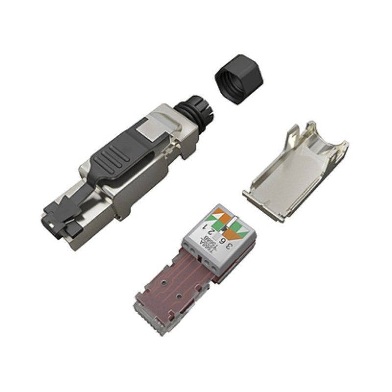 Конектор MPTL RJ45 cat. 6A STP toolless - Solarix SXRJ45-6A-STP-BK-SA