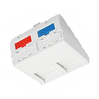 Модул/кутия за Keystone Бял - Solarix SXF-M-2-45-WH-U