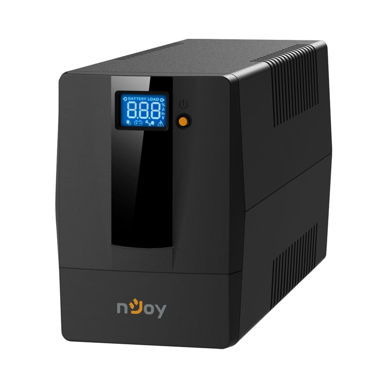 UPS 600VA/360W, Line Interactive , Tower, Микропроцесорно управление Симулирана синусоида - NJOY Horus Plus 600