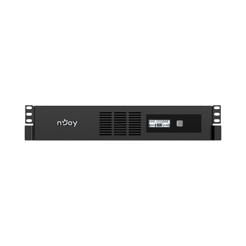 UPS 600VA/360W, Line Interactive, Rack, Микропроцесорно управление, LCD дисплей, Симулирана синусоида - NJOY Code 600