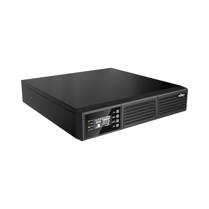 UPS 2000VA/1800W, On-Line технология, двойна конверсия; Микропроцесорно управление, LCD дисплей, чиста синусоида; Rack дизайн - NJOY Runa 2K