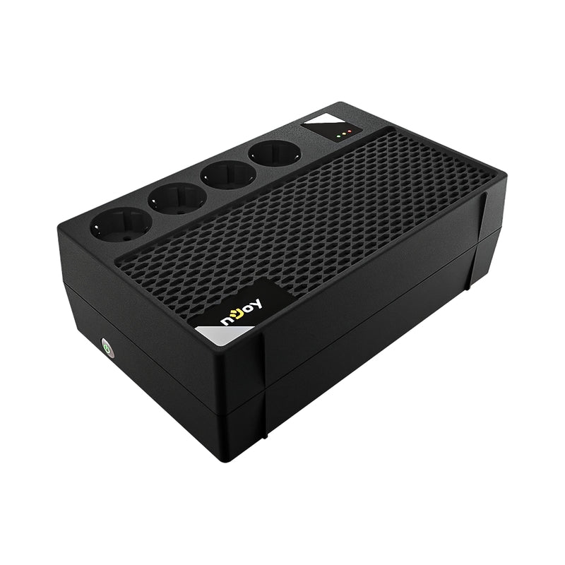 UPS 650VA/360W, Line Interactive Симулирана синусоида, AVR - автоматично регулиране на
напрежението - NJOY Renton 650