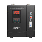Стабилизатор на напрежение 3000VA/1800W с delay-time функция 3 минути или 10 секунди; 5x клеми за свързване - NJOY Alvis 3000