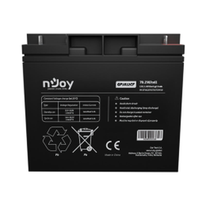 Батерия 12V 70,2W/cell - 18Ah Тип VRLA без поддръжка T3 конектор - NJOY GP1812CF
