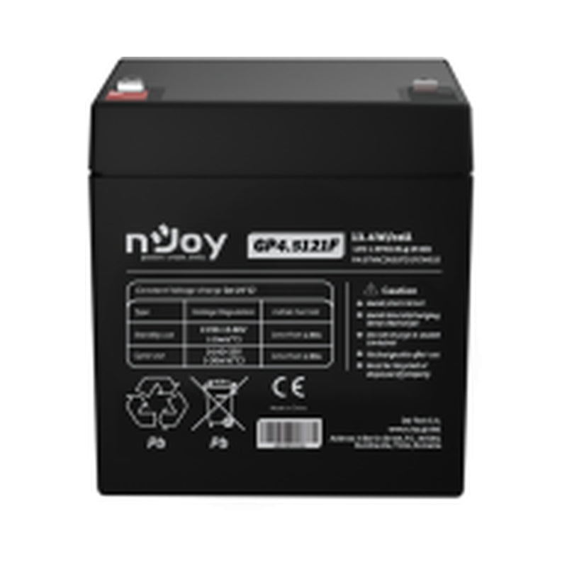 Батерия 12V 134W/cell - 4.5Ah Тип VRLA без поддръжка T1 конектор - NJOY GP4.5121F
