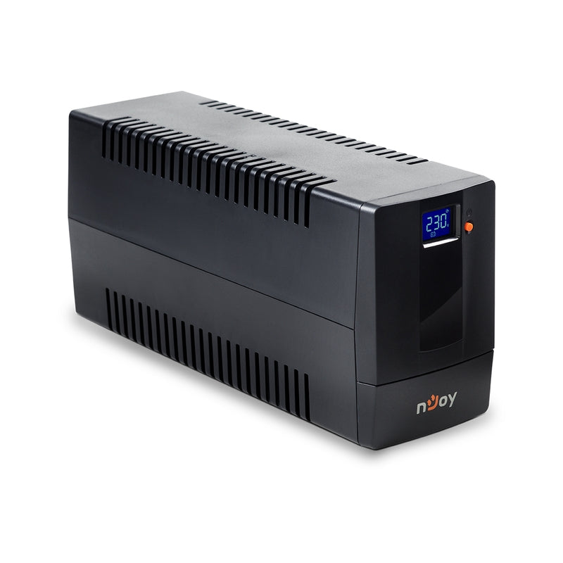 UPS 600VA/360W, Line Interactive , Tower, Микропроцесорно управление Симулирана синусоида - NJOY Horus Plus 600