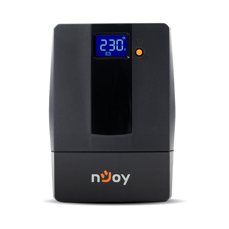 UPS 600VA/360W, Line Interactive , Tower, Микропроцесорно управление Симулирана синусоида - NJOY Horus Plus 600