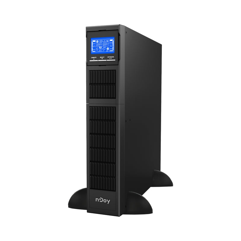 UPS 1000VA/1000W, On-Line технология, двойна конверсия; LCD дисплей, чиста синосуида - NJOY Balder 1000