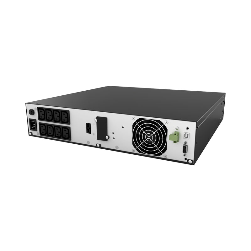 UPS 2000VA/1800W, On-Line технология, Rack, двойна конверсия; Микропроцесорно
управление,Чиста синусооида - NJOY Aster 2K