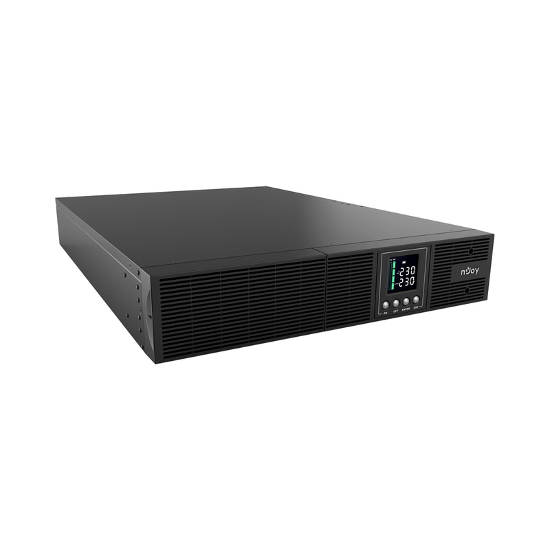 UPS 3000VA/2700W, On-Line технология, Rack, двойна конверсия; Микропроцесорно
управление,Чиста синусооида - NJOY Aster 3K