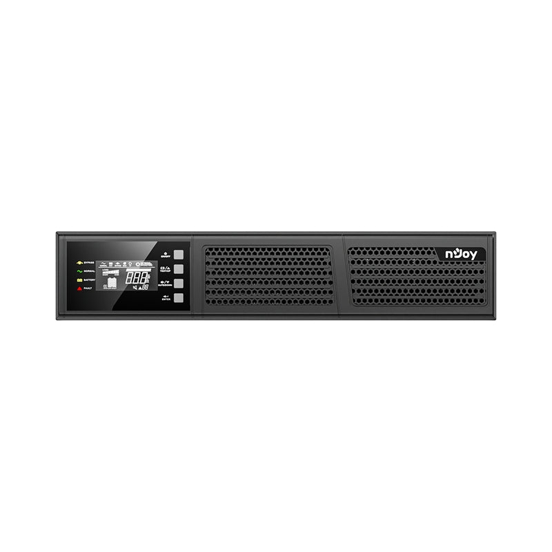 UPS 1000VA/900W, On-Line технология, двойна конверсия; Микропроцесорно управление, LCD дисплей, чиста синусоида; Rack дизайн - NJOY Runa 1K