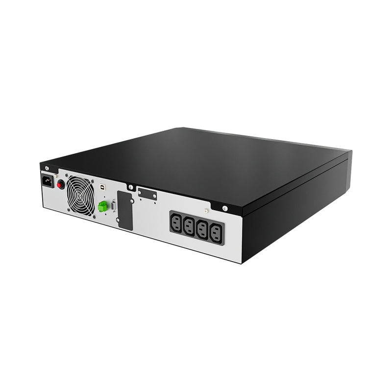 UPS 2000VA/1800W, On-Line технология, двойна конверсия; Микропроцесорно управление, LCD дисплей, чиста синусоида; Rack дизайн - NJOY Runa 2K