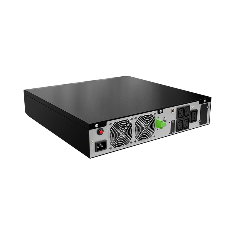 UPS 3000VA/2700W, On-Line технология, двойна конверсия; Микропроцесорно управление, LCD дисплей, чиста синусоида; Rack дизайн - NJOY Runa 3K