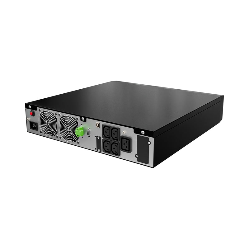 UPS 3000VA/2700W, On-Line технология, двойна конверсия; Микропроцесорно управление, LCD дисплей, чиста синусоида; Rack дизайн - NJOY Runa 3K