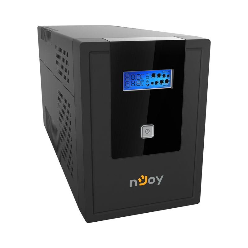 UPS 1500VA/900W, Line Interactive, Tower, Микропроцесорно управление, LCD дисплей,
Симулирана синусоида - NJOY Cadu 1500