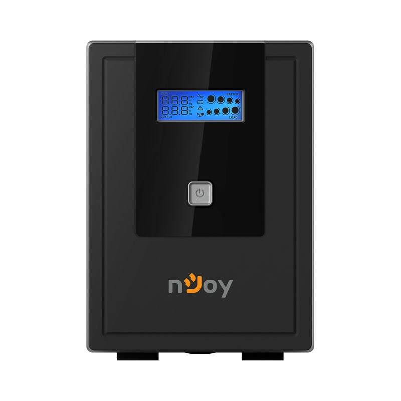 UPS 1500VA/900W, Line Interactive, Tower, Микропроцесорно управление, LCD дисплей,
Симулирана синусоида - NJOY Cadu 1500