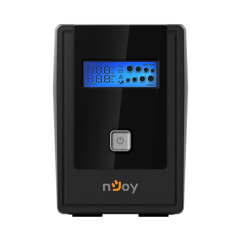 UPS 800VA/480W, Line Interactive, Tower, Микропроцесорно управление, LCD дисплей,
Симулирана синусоида - NJOY Cadu 850