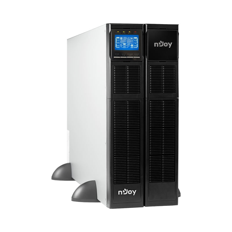 UPS 6000VA/6000W, On-Line технология, двойна конверсия; LCD дисплей, чиста синусоида; Rack/Tower - NJOY Balder 6000