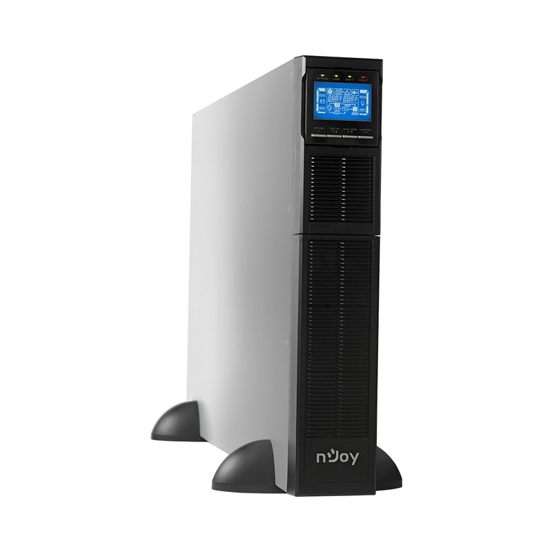 UPS 6000VA/6000W, On-Line технология, двойна конверсия; LCD дисплей, чиста синусоида; Rack/Tower - NJOY Balder 6000