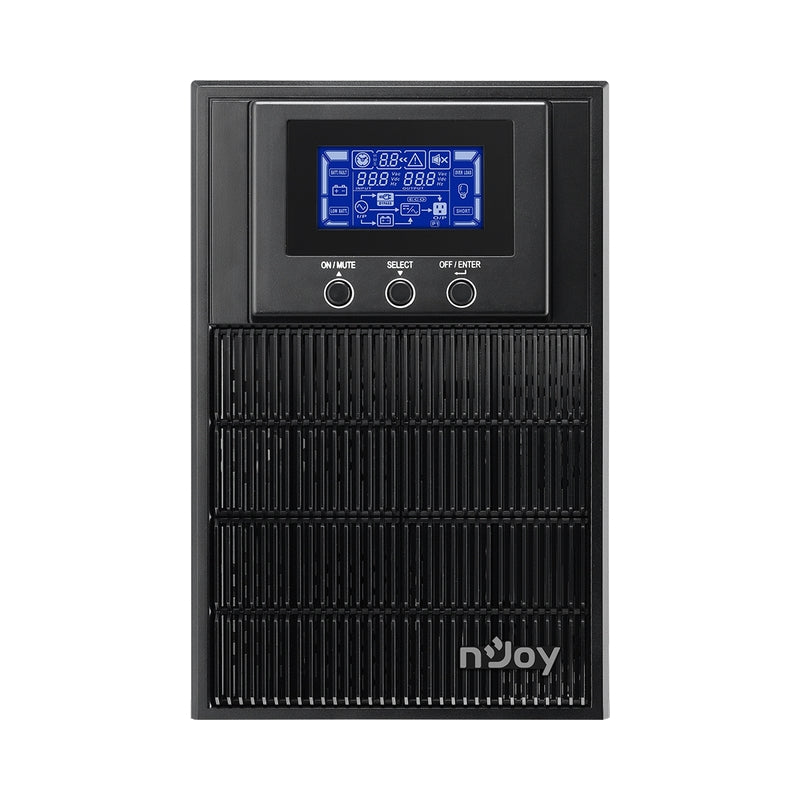 UPS 1000VA/900W, On-Line технология, Tower, двойна конверсия; LCD дисплей, чиста синосуида - NJOY Aten PRO 1000
