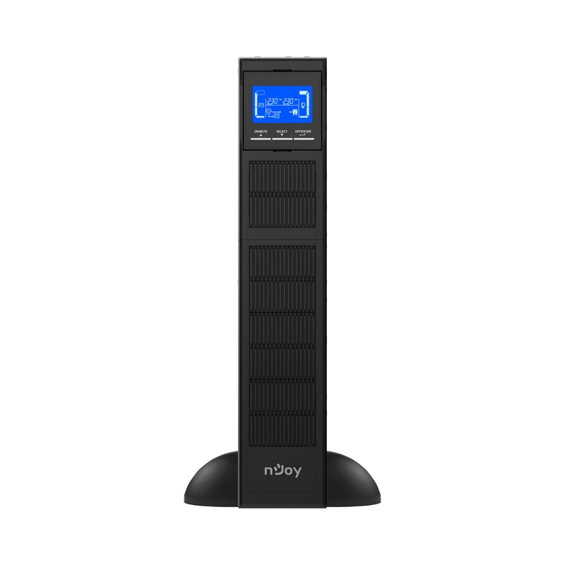 UPS 1500VA/1500W, On-Line технология, двойна конверсия; LCD дисплей, чиста синусоида; Rack/Tower - NJOY Balder 1500