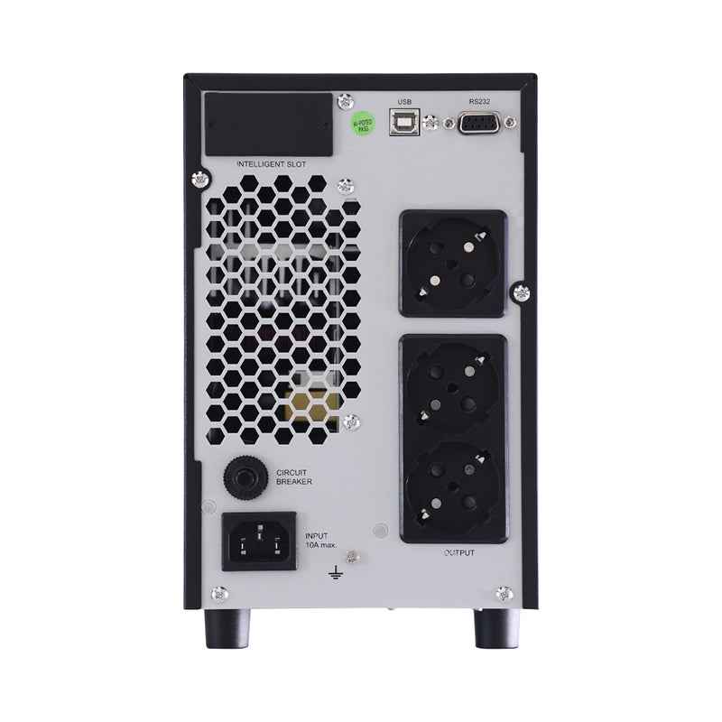 UPS 2000VA/1800W, On-Line технология, Tower, двойна конверсия; LCD дисплей, чиста синосуида - NJOY Aten PRO 2000
