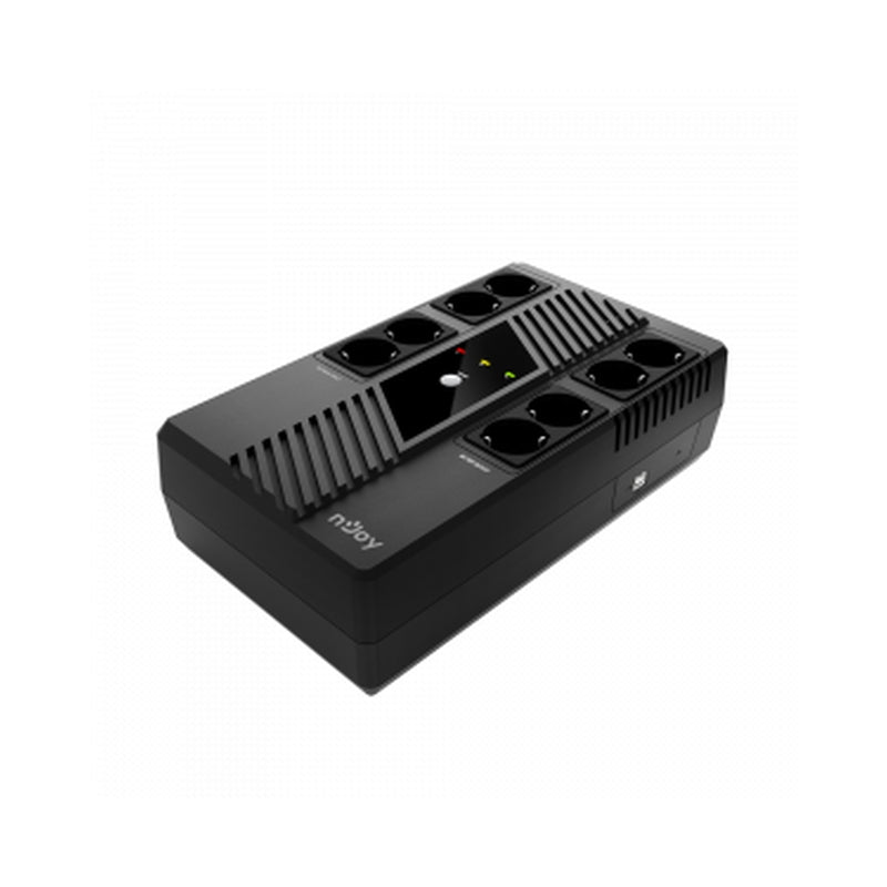 UPS 650VA/360W, Line Interactive, LED индикация, Симулирана синусоида, AVR - автоматично регули - NJOY Token 600
